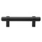 Gliderite Hardware 3 in. Center to Center Matte Black Solid Steel Bar Pull - 4005-76-MB 4005-76-MB-1 - alternate 1